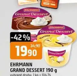 Trefa Ehrmann Dezert se šlehačkou 190g, vybrané druhy nabídka