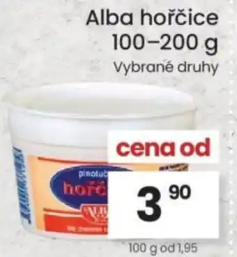 Kubík potraviny Alba hořčice nabídka