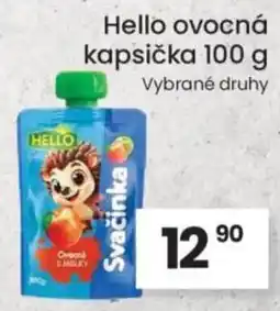 Kubík potraviny Hello ovocná kapsička nabídka
