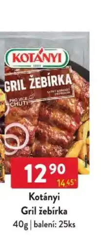 Qanto KOTÁNYI Gril žebírka nabídka