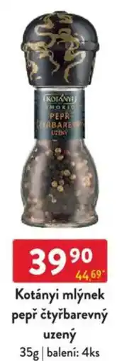 Qanto KOTÁNYI mlýnek pepř čtyřbarevný uzený nabídka