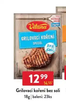 Qanto VITANA Grilovací koření bez soli nabídka