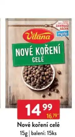 Qanto VITANA Nové koření celé nabídka