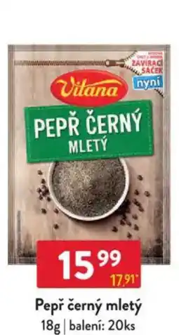 Qanto VITANA Pepř černý mletý nabídka