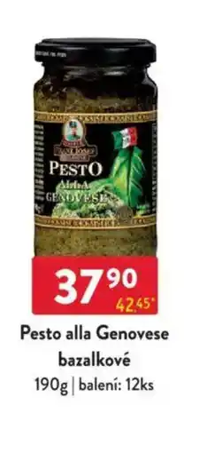 Qanto Pesto alla Genovese bazalkové nabídka