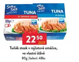 Qanto Tuňák steak v rajčatové omáčce, ve vlastní štǎvě nabídka