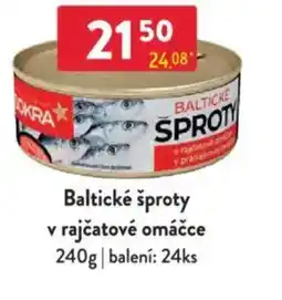 Qanto Baltické šproty v rajčatové omáčce nabídka