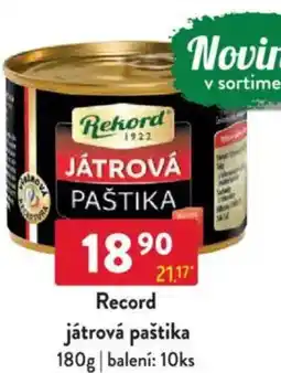 Qanto Record játrová paštika nabídka
