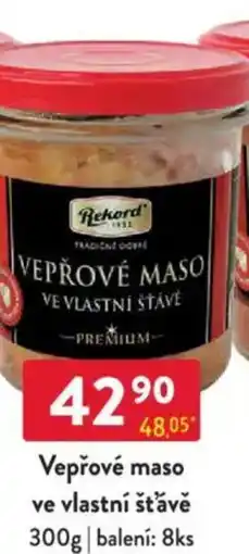 Qanto Vepřové maso ve vlastní šťávě nabídka