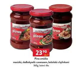 Qanto Piros omáčka mexická, sladkokyselá s ananasem, boloňská s bylinkami nabídka