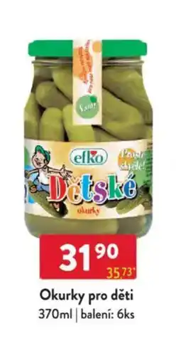 Qanto Okurky pro děti nabídka