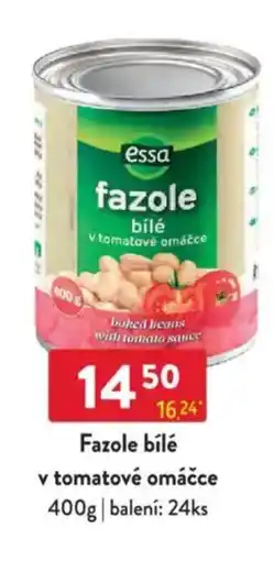 Qanto ESSA Fazole bílé v tomatové omáčce nabídka