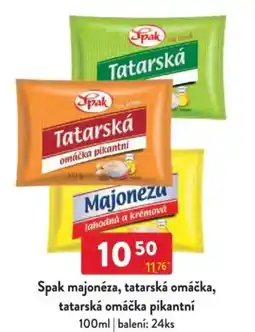 Qanto Spak majonéza, tatarská omáčka, tatarská omáčka pikantní nabídka