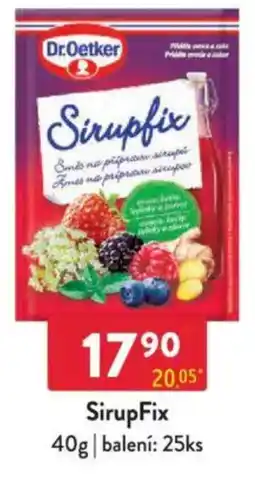 Qanto Dr.Oetker SirupFix nabídka