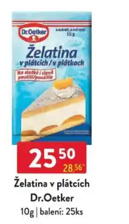 Qanto Dr.Oetker Želatina v plátcích nabídka