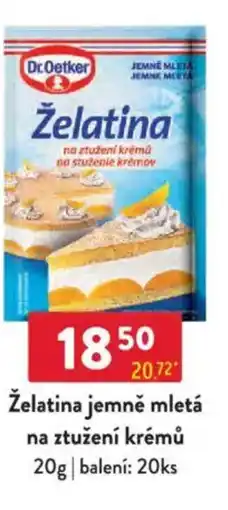 Qanto Dr.Oetker Želatina jemně mletá na ztužení krémů nabídka