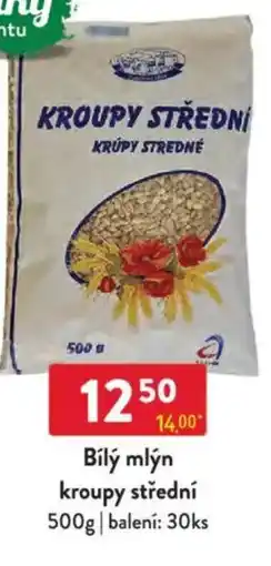 Qanto Bílý mlýn kroupy střední nabídka
