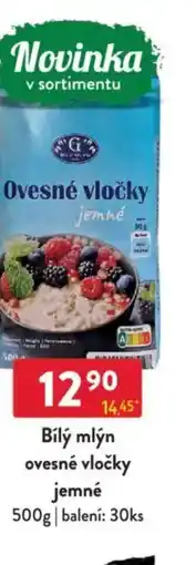 Qanto Bílý mlýn ovesné vločky jemné nabídka