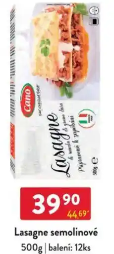 Qanto Lasagne semolinové nabídka