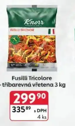 Qanto Knorr Fusilli Tricolore - tříbarevná vřetena nabídka