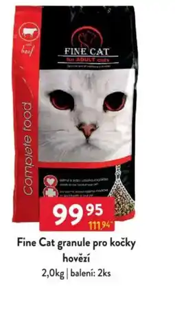 Qanto Fine Cat granule pro kočky hovězí nabídka