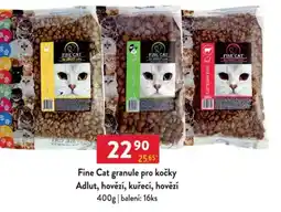 Qanto Fine Cat granule pro kočky Adlut, hovězí, kuřecí, hovězí nabídka