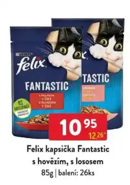 Qanto Felix kapsička Fantastic s hovězím, s lososem nabídka
