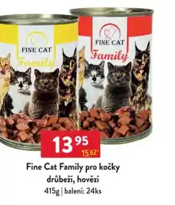 Qanto Fine Cat Family pro kočky drůbeží, hovězí nabídka