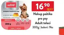 Qanto Nakup paštika pro psy Adult telecí nabídka