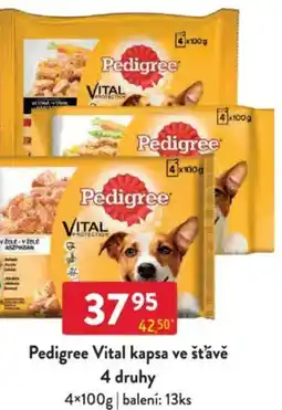 Qanto Pedigree Vital kapsa ve šťávě nabídka