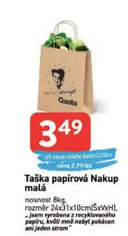 Qanto Taška papírová Nakup malá nabídka