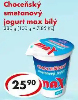 CBA Choceňský smetanový jogurt max bílý, 330 g nabídka