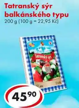 CBA Tatranský sýr balkánského typu, 200 g nabídka
