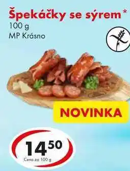 CBA Špekáčky se sýrem, 100 g nabídka