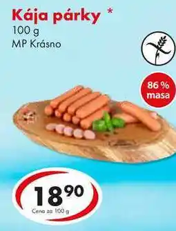 CBA Kája párky, 100 g nabídka
