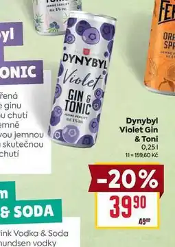 Billa Dynybyl Violet Gin & Toni 0,25l nabídka