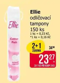 Teta Ellie Cotton Padi Ellie odličovací tampony 150 ks nabídka