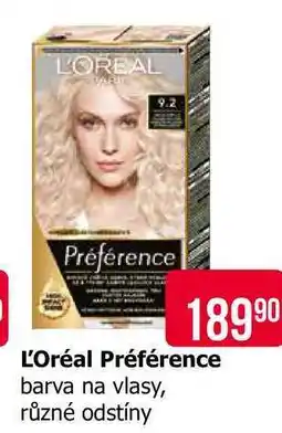 Teta L'Oréal Préférence barva na vlasy, různé odstíny nabídka