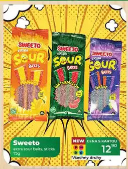Tamda Foods Sweeto extra sour belts, sticks 75g nabídka