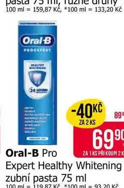 Teta Oral-B Pro Expert Healthy Whitening zubní pasta 75 ml nabídka