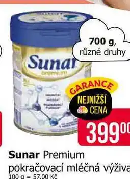 Teta Sunar 700 g, různé druhy nabídka