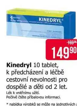 Teta Kinedryl 10 tablet nabídka