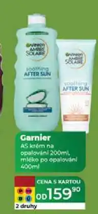 Tamda Foods Garnier AS krém na opalování 200ml mleko po opalování 400ml nabídka