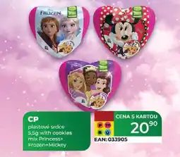 Tamda Foods CP plastové srdce 5,5g with cookies mix Princess+ Frozen+Mickey nabídka