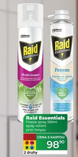 Tamda Foods Raid Essentials Freeze spray 350ml spray 400ml proti hmyzu nabídka