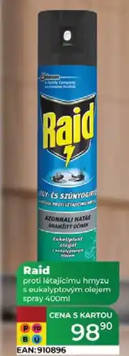 Tamda Foods Raid proti létajícímu hmyzu s eukalyptovým olejem spray 400ml nabídka