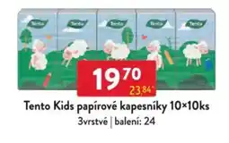 Qanto Tento Kids papírové kapesníky nabídka