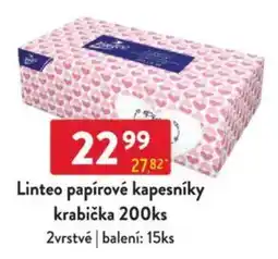 Qanto Linteo papírové kapesníky krabička nabídka