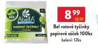 Qanto Bel vatové tyčinky papírové sáček nabídka