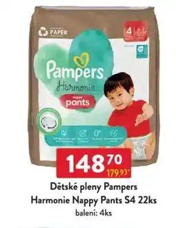 Qanto Dětské pleny Pampers Harmonie Nappy Pants S4 nabídka